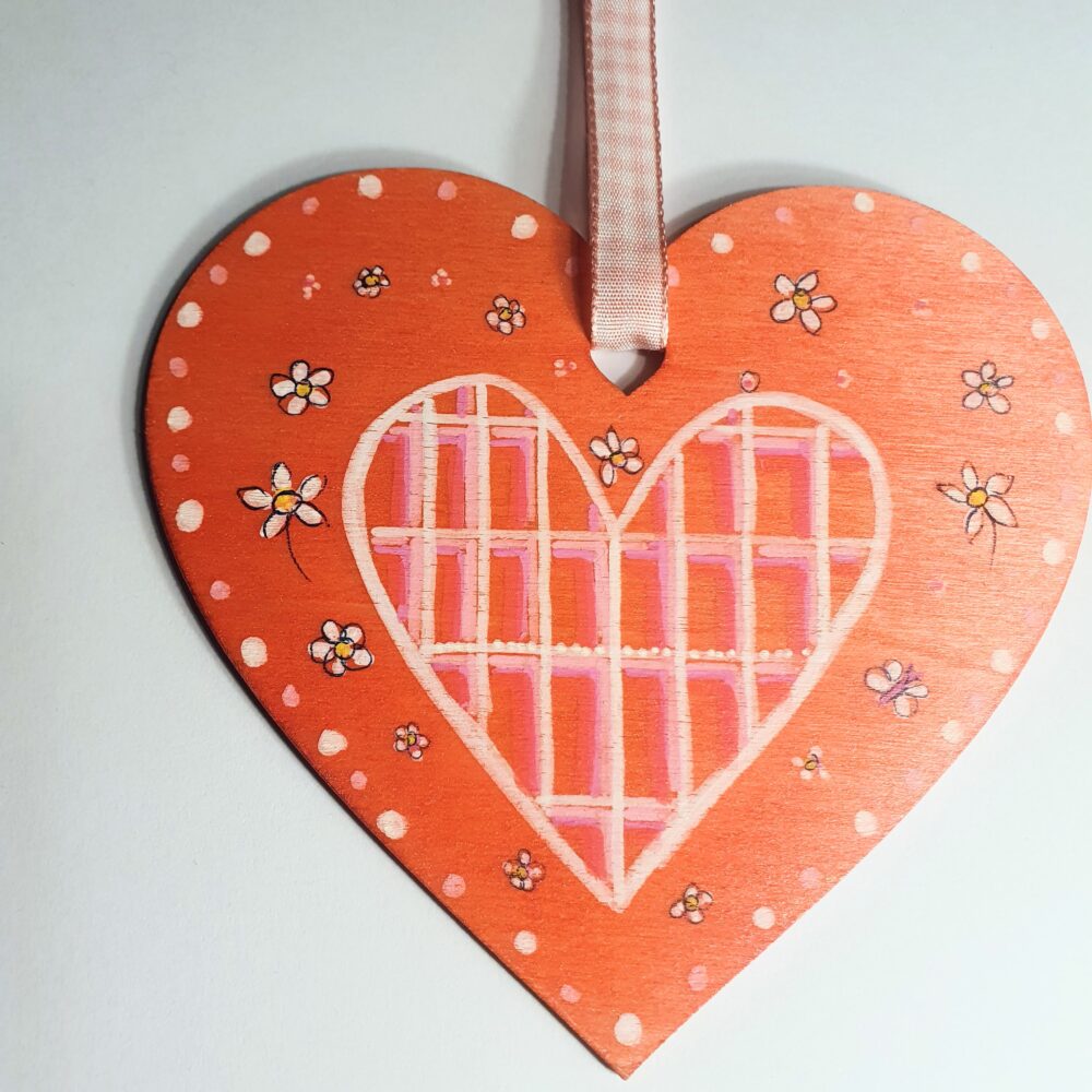 Handpainted heart